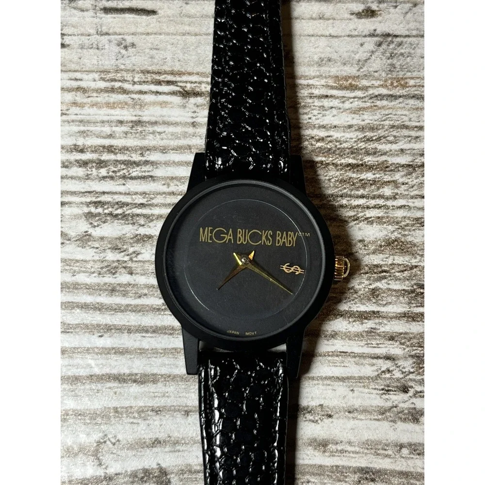 Mega Bucks Baby Quartz Watch‎ Genuine Leather Band- Brand New! UNIQUE